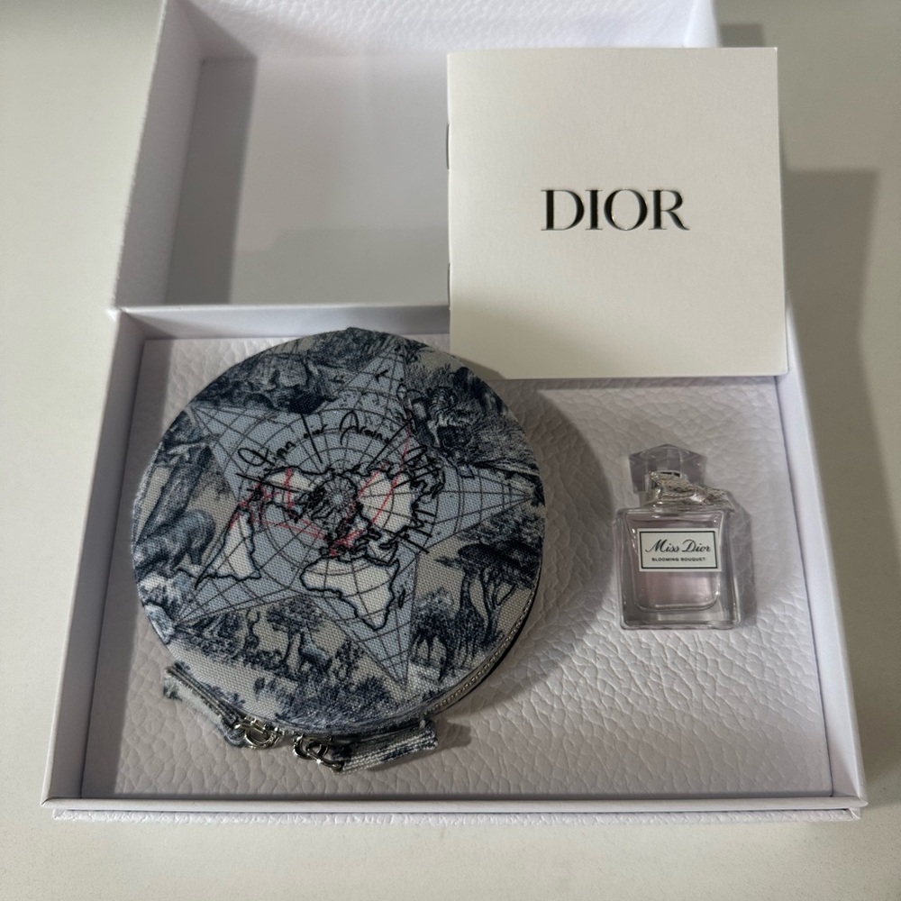 NEW Dior Around the World Travel Jewelry Case and Perfume Set